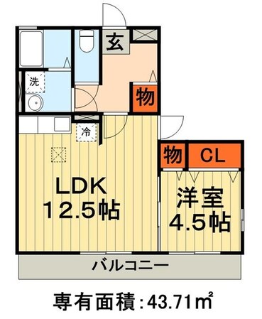 グランヴュルデ　の物件間取画像